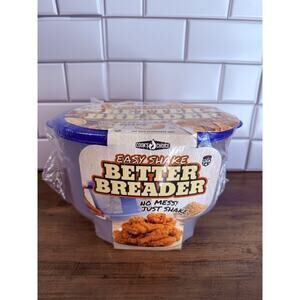 Cook’s Choice Easy Shake Better Breader Batter Bowl Bread Crumb Coating Tool
